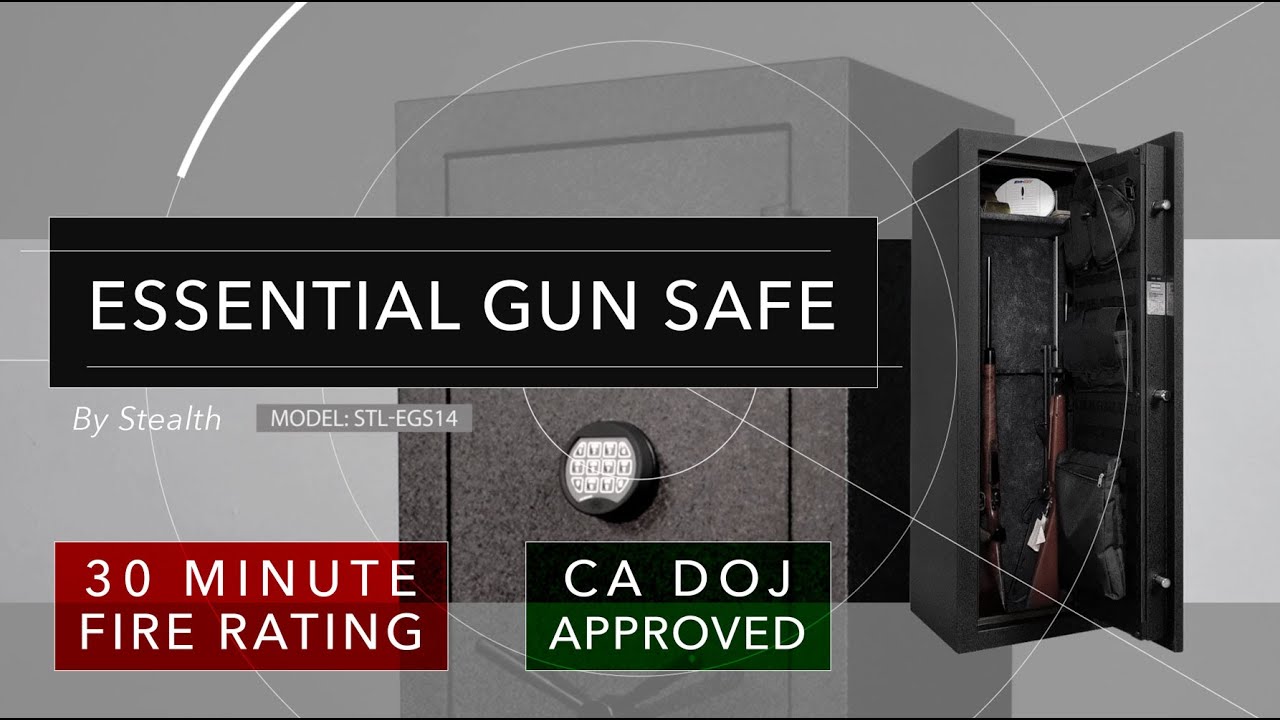 Stealth EGS14 Essential Gun Safe 30 Minute Fire Rating & California DOJ Approved YouTube