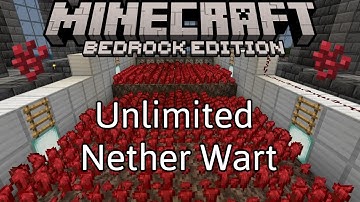 EASY Nether Wart Farm Minecraft Bedrock 1.21 (MCPE/Xbox/PS4/Nintendo Switch/PC)