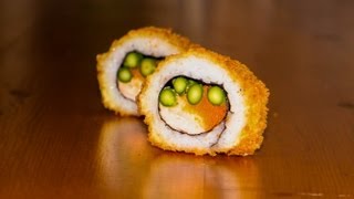 Deep fried sushi roll recipe - delicious crispy tempura food for more
recipes visit: http://makesushi.org/sushi/ is a ...
