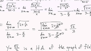 2.6 Limits at Infinity Examples