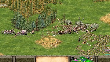 AoE 2 Bugs - AI "Conga Line" moves to its death (laggy)