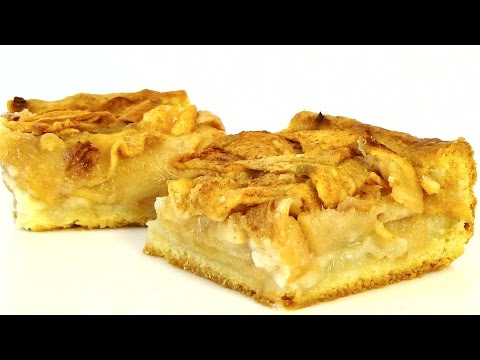 Видео рецепт Яблочный пирог со сметанной заливкой