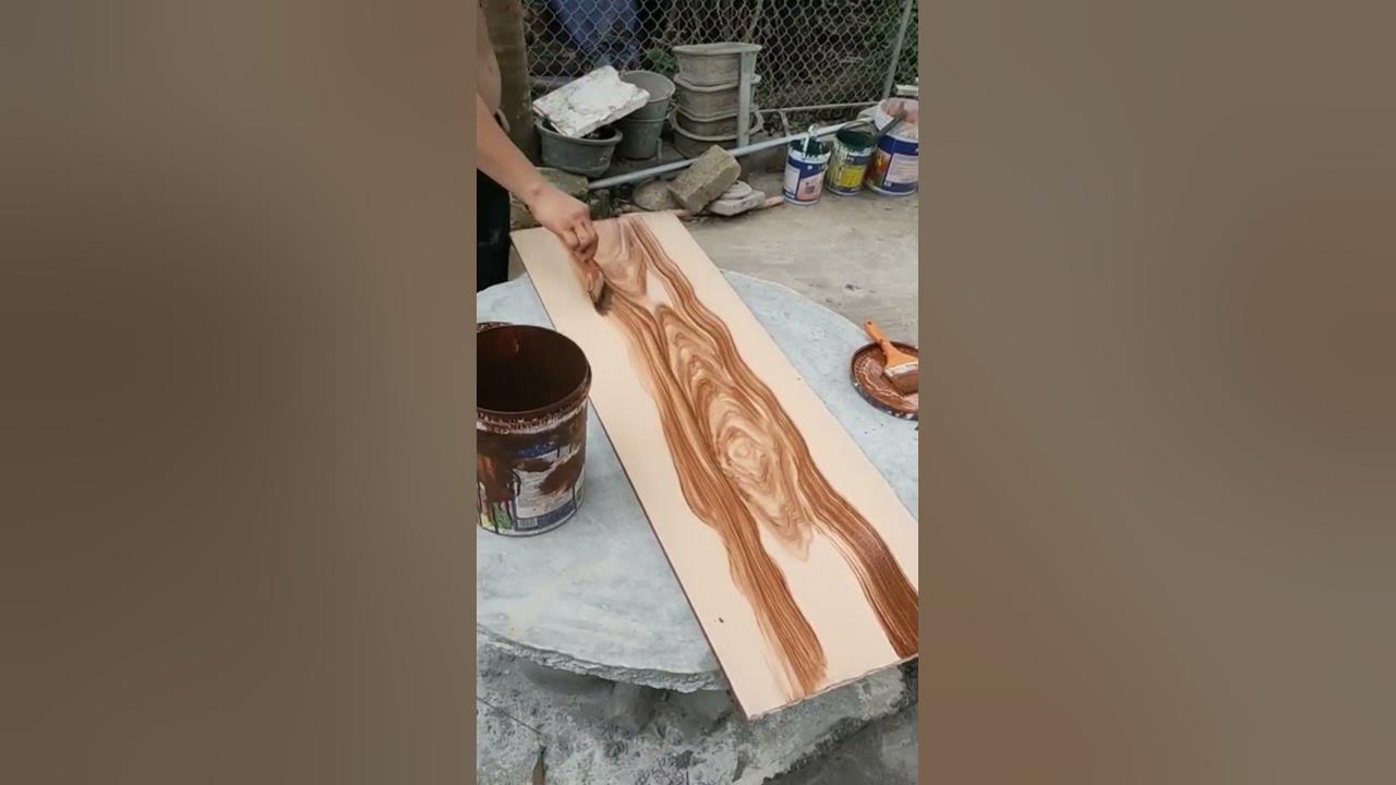 how to create fake wood grain. YouTube