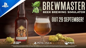 Brewmaster: Beer Brewing Simulator - Release Date Announce Trailer | PS5 & PS4 Games