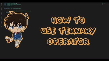 How to use ternary operator in Unity