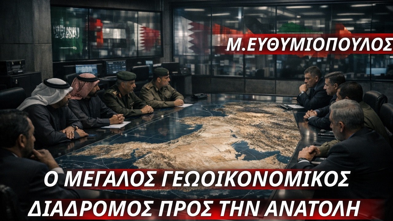 Μάριος Ευθυμιόπουλος: Ο μεγάλος γεωοικονομικός διάδρομος προς την Ανατολή & συνεργασία στην ασφάλεια