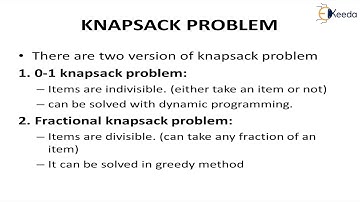Knapsack algorithm | Cryptography and System Security
