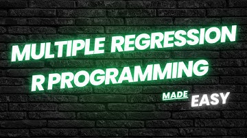 MULTIPLE REGRESSION IN R IN URDU