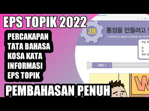 KURSUS BAHASA KOREA GRATIS BAB 28 TEXT BOOK EPS TOPIK