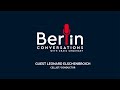 Capture de la vidéo Berlin Conversations With Cellist/Conductor Leonard Elschenbroich