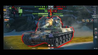 FV215 B 183 Gameplay 6.8K damage - WOTB (WORLD OF TANK BLITZ)