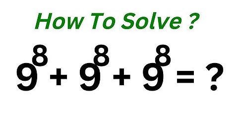 A Nice Math Problem | Sum Of Powers...