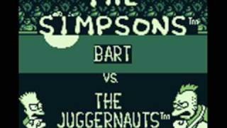 Bart Vs. The Juggernauts Game Boy Le Music