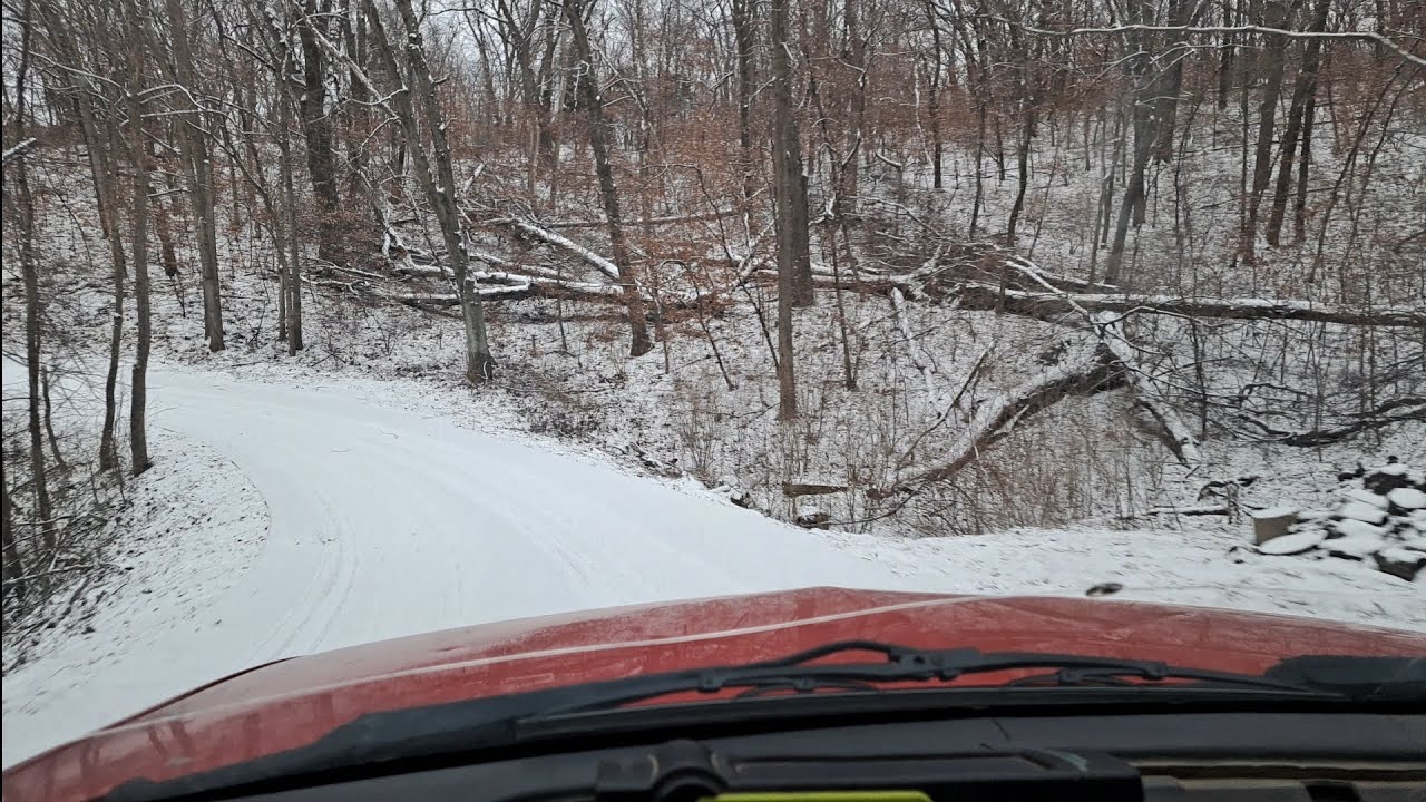 Cruising through the back roads after the snow storm - YouTube