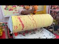 Ice Cream Making on Hand Roller | Indian Street Food