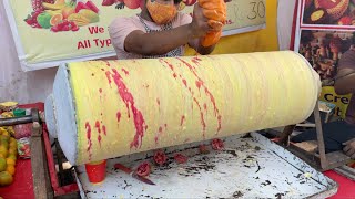 Ice Cream Making on Hand Roller | Indian Street Food