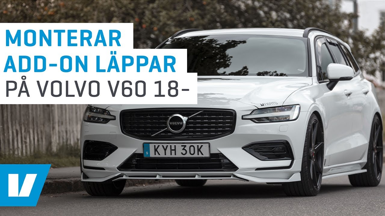 Mounting add-on front spoiler for Volvo S60, V60 18- 