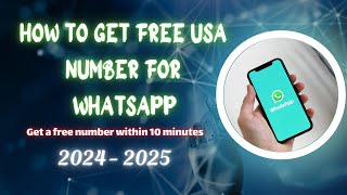 how to get free usa number for whatsapp 2024