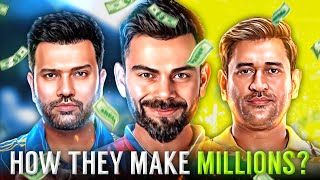 How Cricketers Make Millions 🔥 Economics of Cricket | IPL | Virat Kohli | MS Dhoni | Rohit