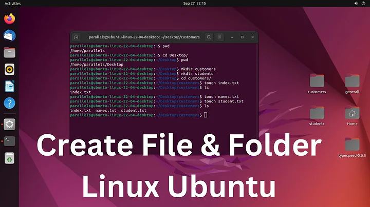 How to create folder and file in linux using terminal | Ubuntu | 2022