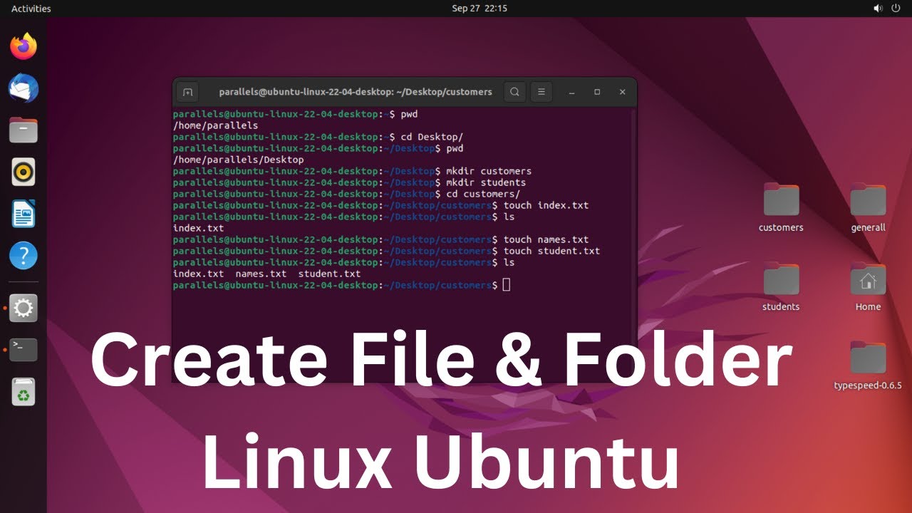 How To Create Folder And File In Linux Using Terminal Ubuntu 2022