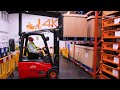 Counterbalance forklift training  how to stack at high level  4ks forklift training