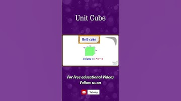 Cube | Unit Cube | Volume of Cube | Cube Shape | Cube Concepts, Examples | Math #shorts
