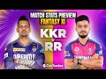 Kkr vs rr  ipl 2024  match preview and stats  fantasy 11  crictracker