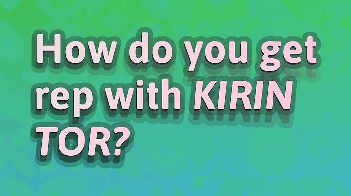 How do you get rep with Kirin Tor?