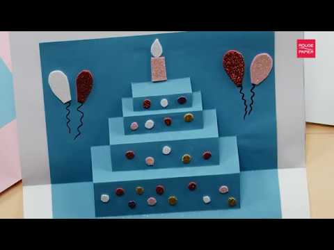 Vidéo: Comment Faire Des Cartes D'anniversaire En Papier