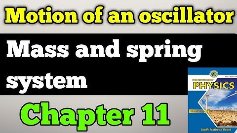 Motion of an oscillator | mass and spring system chapter 11 oscillation class 11 new physics book
