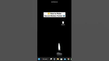 How to Make Secret Hidden Folder #windows  #tech #shorts