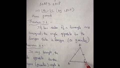 CBSE 9th Ch 7 Triangles Theorem 7.6