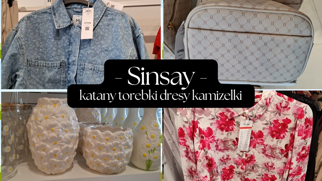 SINSAY NOWOŚCI KAMIZELKI DRESY KURTKI TOREBKI
