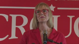 Suzanne Crouch delivers concession speech