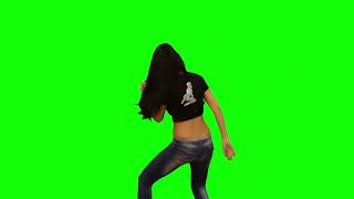 Dancer Girl Green Screen Yeşil Ekran Dans Eden Kız
