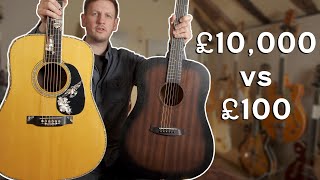 Can A £100 Guitar Beat A £10,000 Guitar?