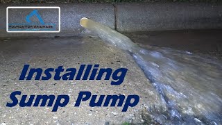 How to install a yard dewatering pump (sump pump) in a low area