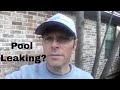 Is my pool leaking? Do I have a In-Ground Pool Leak?