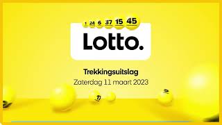 Lotto trekkingsuitslag 11 maart 2023