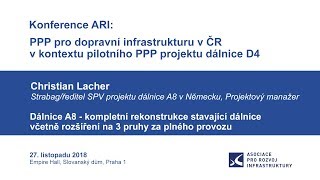 Konference ARI: PPP pro dopravní infrastrukturu v ČR v kontextu pilotního PPP projektu dálnice D4 15