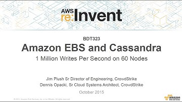 AWS re:Invent 2015 | (BDT323) Amazon EBS & Cassandra: 1 Million Writes Per Second on 60 Nodes