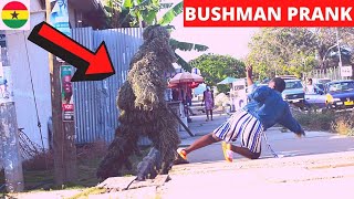 Best Bushman Scare Prank 2020! She F3ll So Hard! Loud Screams & Funny Reactions.