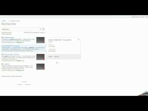 Vidéo: Comment créer une recherche dans SharePoint ?