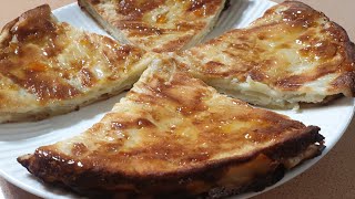 מתכון לעוגת תפוחים שטוחה מהירה.Recipe for a quick flat apple pie
