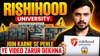 Rishihood University Join Karne Se Pehle Ye Video Zarur Dekhna⚠️