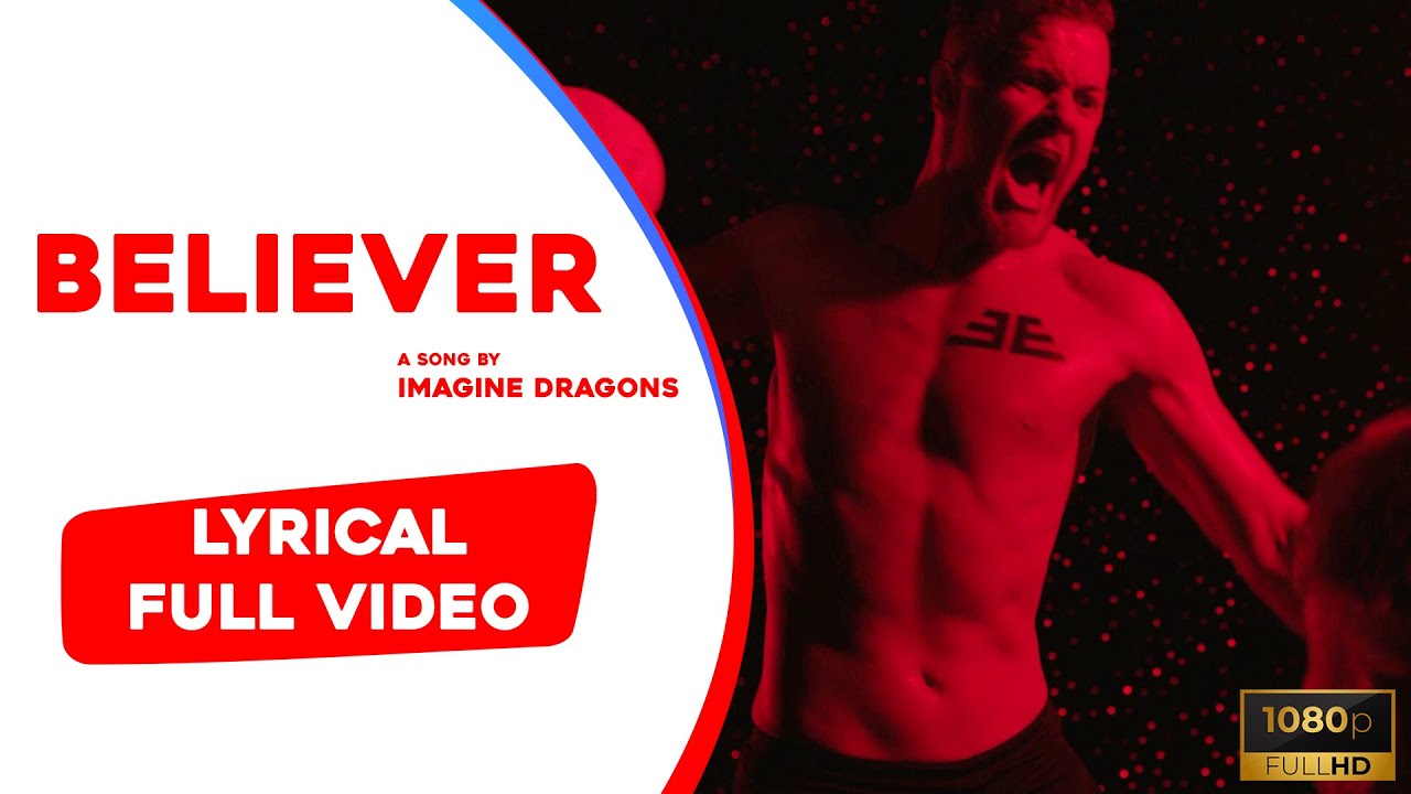 Believer | Imagine Dragons | Lyrical Video | (100% Correct Lyrics ...
