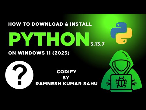 How to download & install Python on Windows | 2025, Python 3.13.7