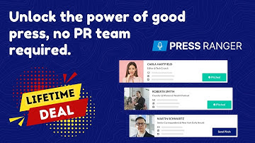 Press Ranger Lifetime Deal - Access 2 M+ journalists and publishers in one place
