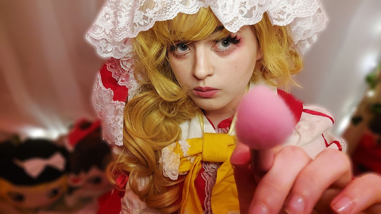 ASMR Vampire sister does your makeup 🩸 ♡ Flandre Scarlet roleplay (fast & aggressive, whispering)